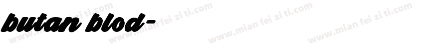 butan blod字体转换